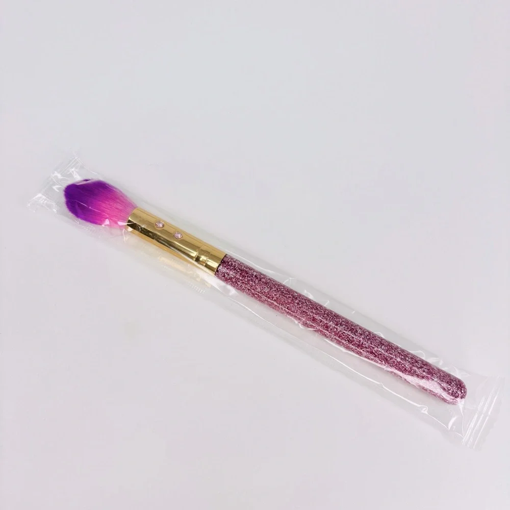 NEW! SLMISSGLAM Sparkly Unicorn Lilac Tapered Highlight Brush L36